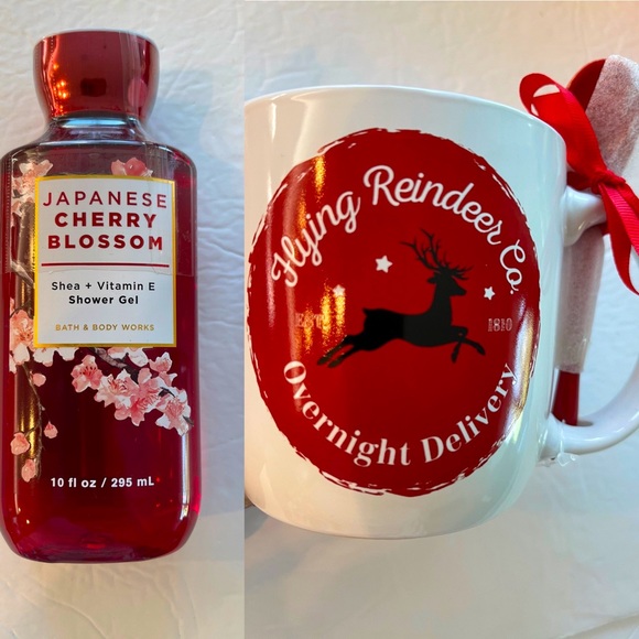 Bath & Body Works Japanese Cherry Blossom Shower Gel and Mug NWT - Picture 1 of 3